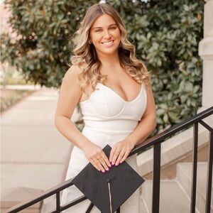 White princess Polly grad dress! Worn twice!